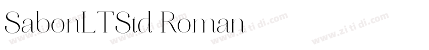 SabonLTStd Roman字体转换